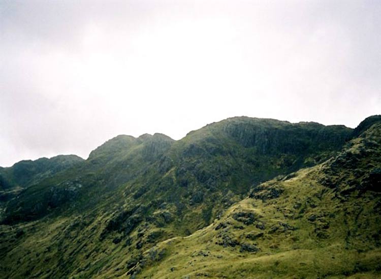 Crinkle Crags from near the top of The Band